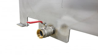 Bac de trempage pour tapis Tornado P-3300 Inox