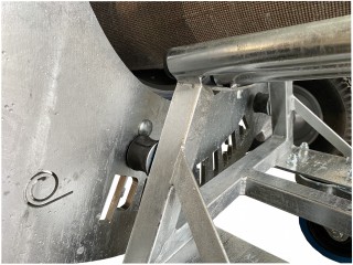 Chariot incliné pour tapis Economic 50-200 Galvanisé